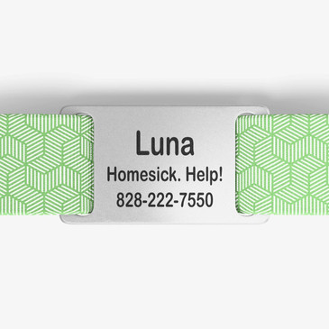 closeup of nameplate personalization